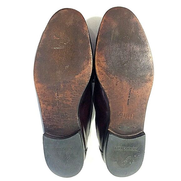 Giorgio Brutini Shoe 9.5 D Lizard Kiltie Tassel Loafer Le Glove Brown SlipOn Men